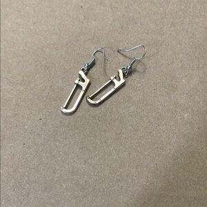 Gold Carabiner Hook Earrings